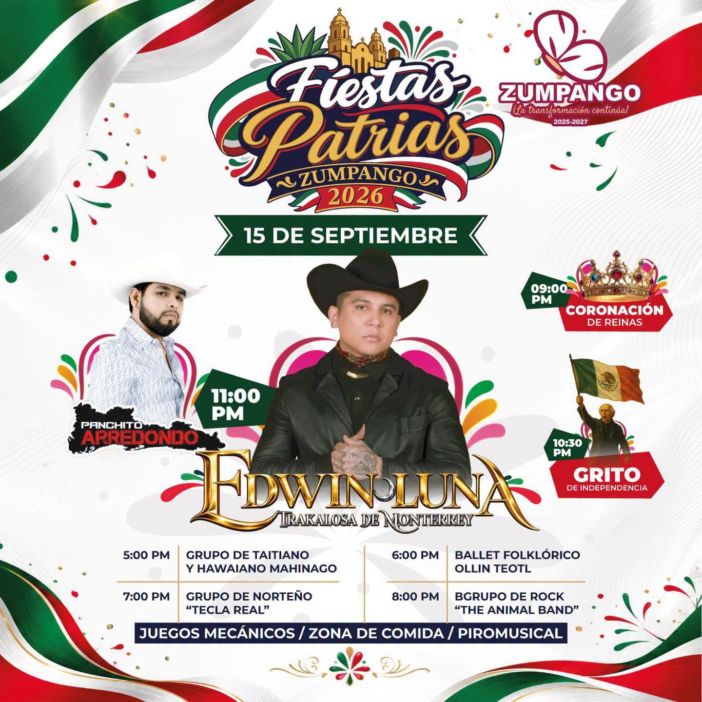 fiestas patrias zumpango 2026 trakalosa