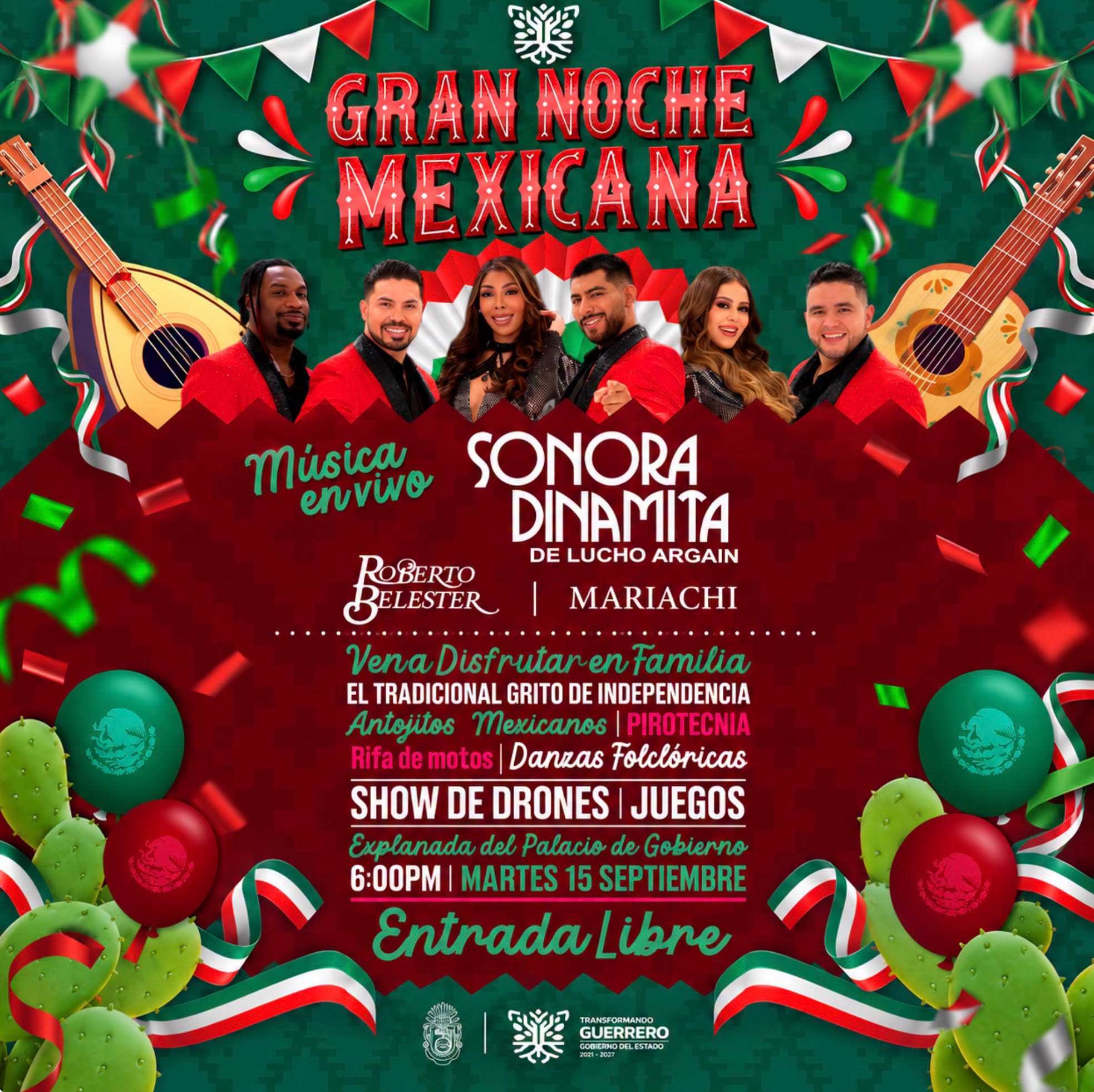 grito de independencia 2026 en chilpancingo guerrero