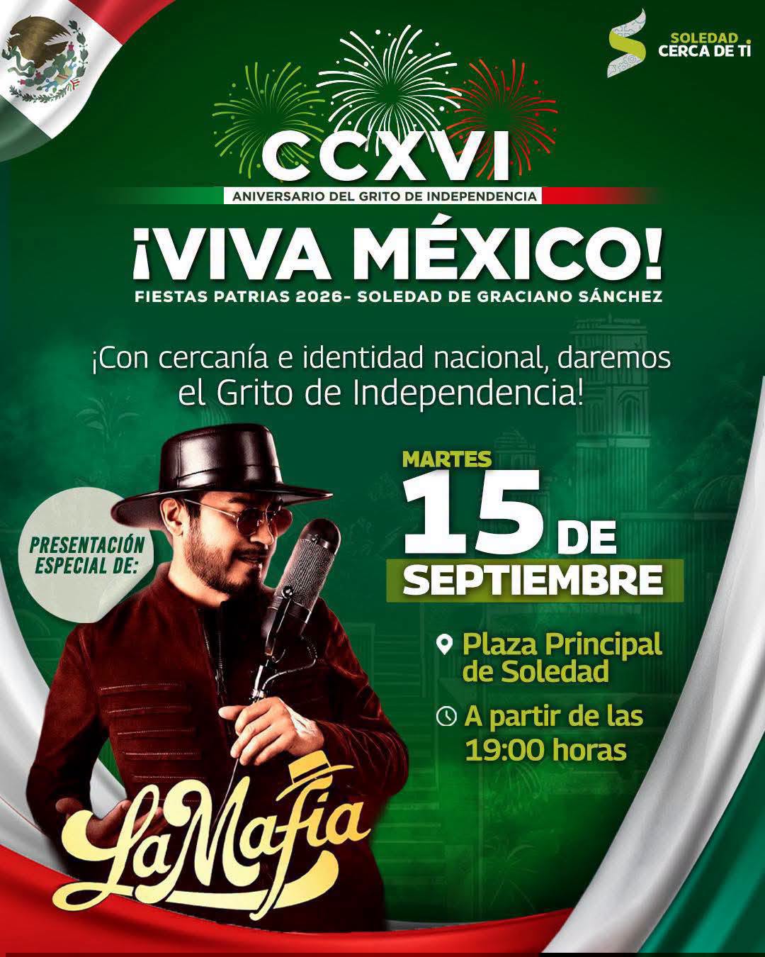 grito de independencia 2026 en soledad de graciano sanchez la mafia