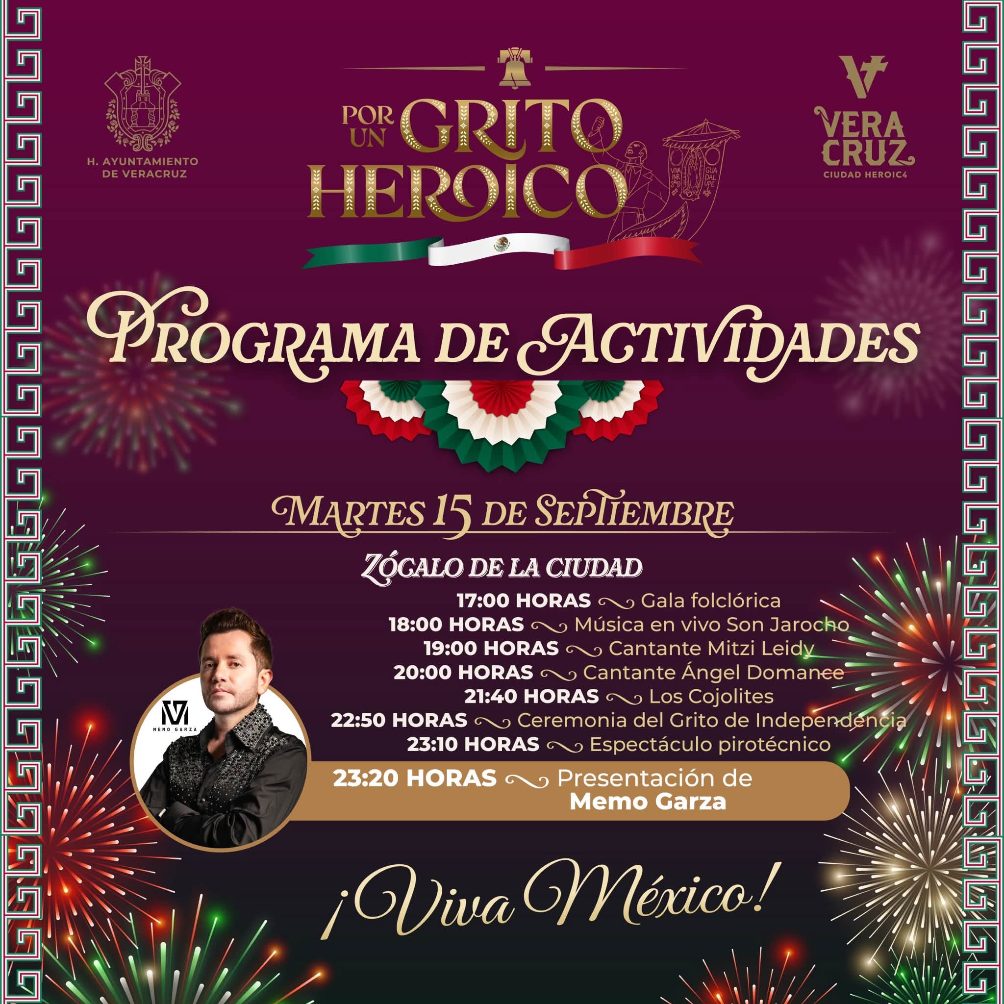 grito de independencia 2026 en veracruz memo garza