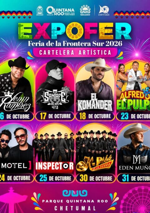 Expofer Chetumal 2026 elenco