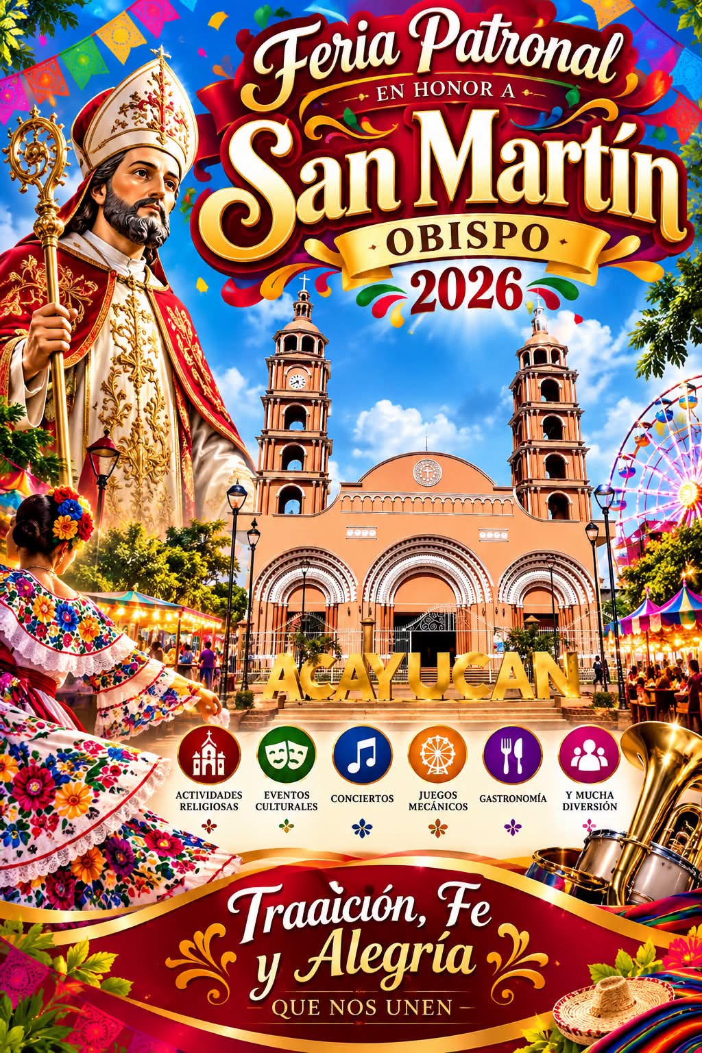 Feria San Martín Obispo Acayucan 2026