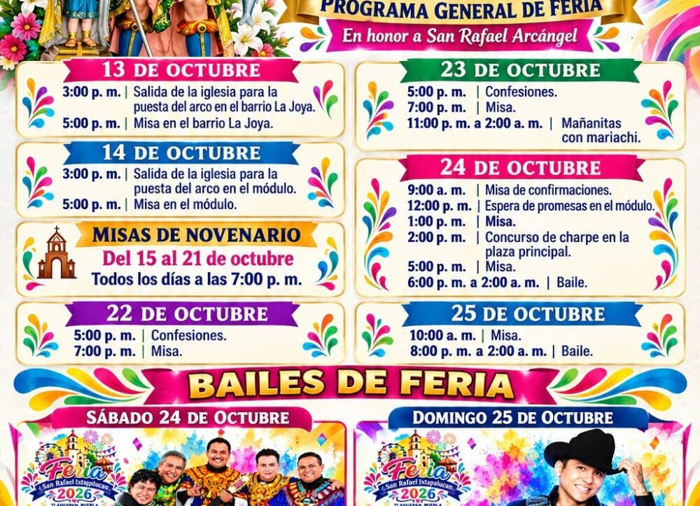 Feria San Rafael Ixtapalucan 2026