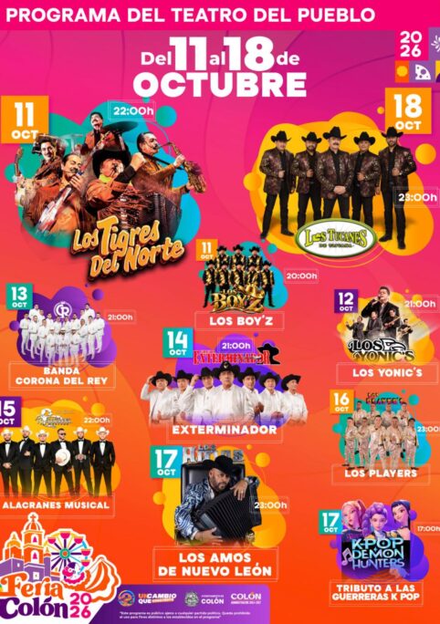 Feria de Colón 2026 elenco
