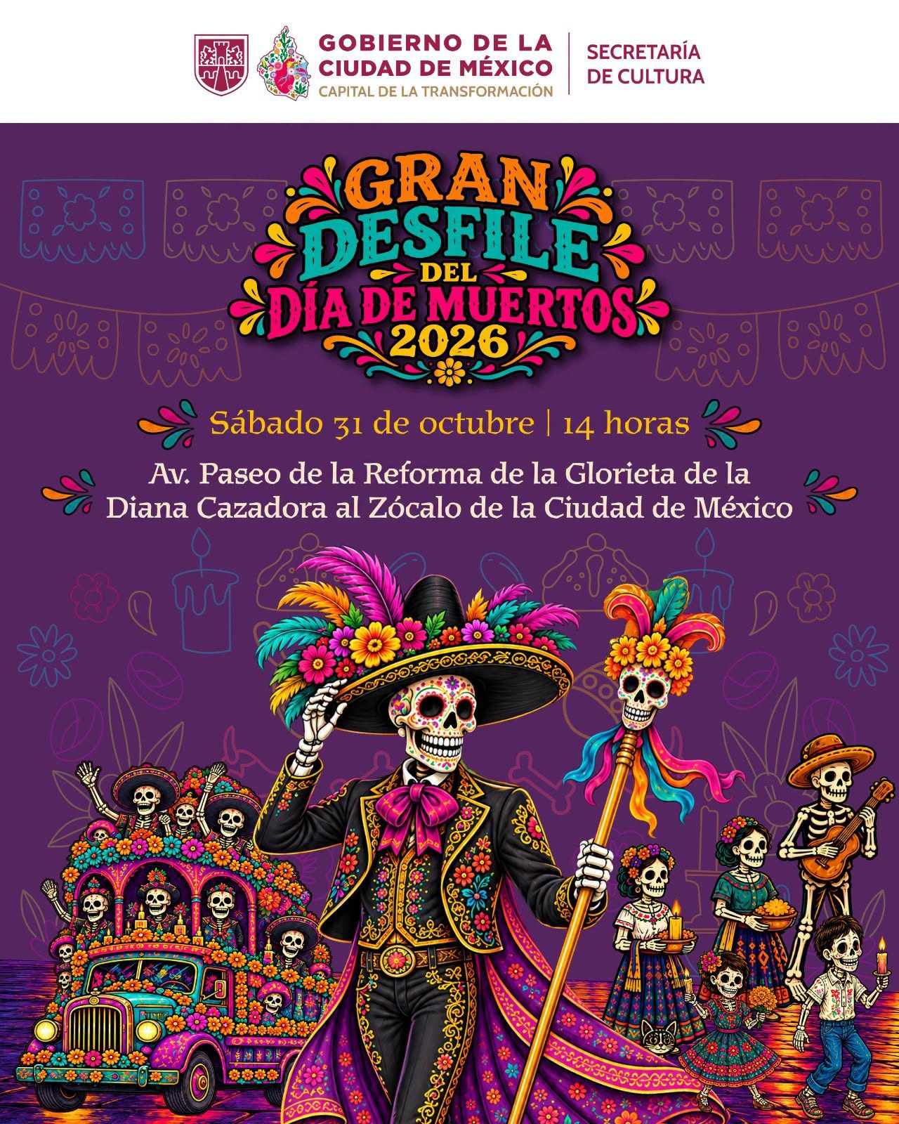 gran desfile del dia de muertos 2026 cdmx