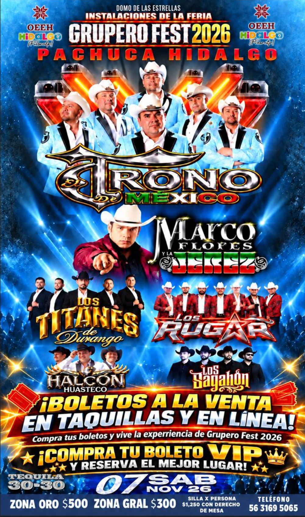 trono de mexico en pachuca 2026